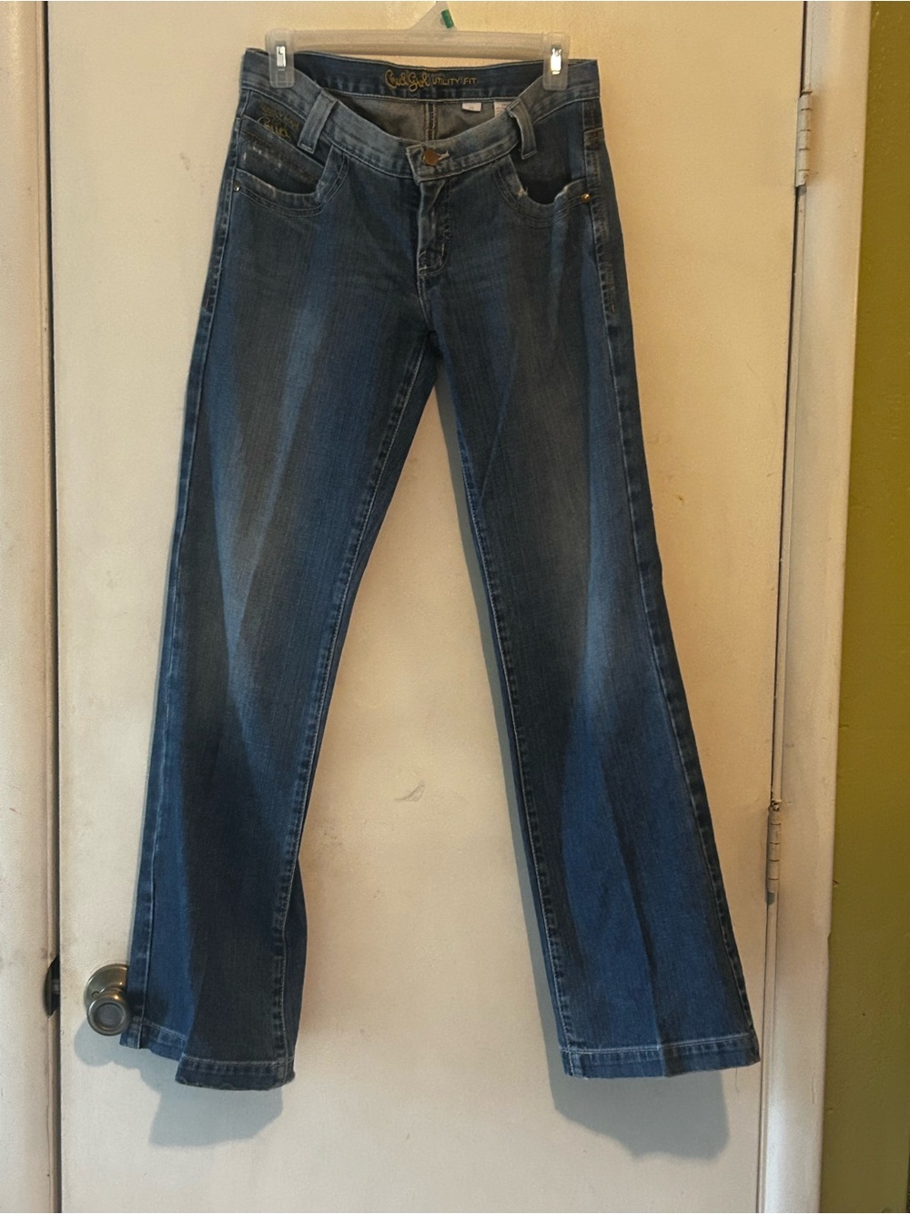Vintage Cruel Girl Dark Blue Flare Jeans